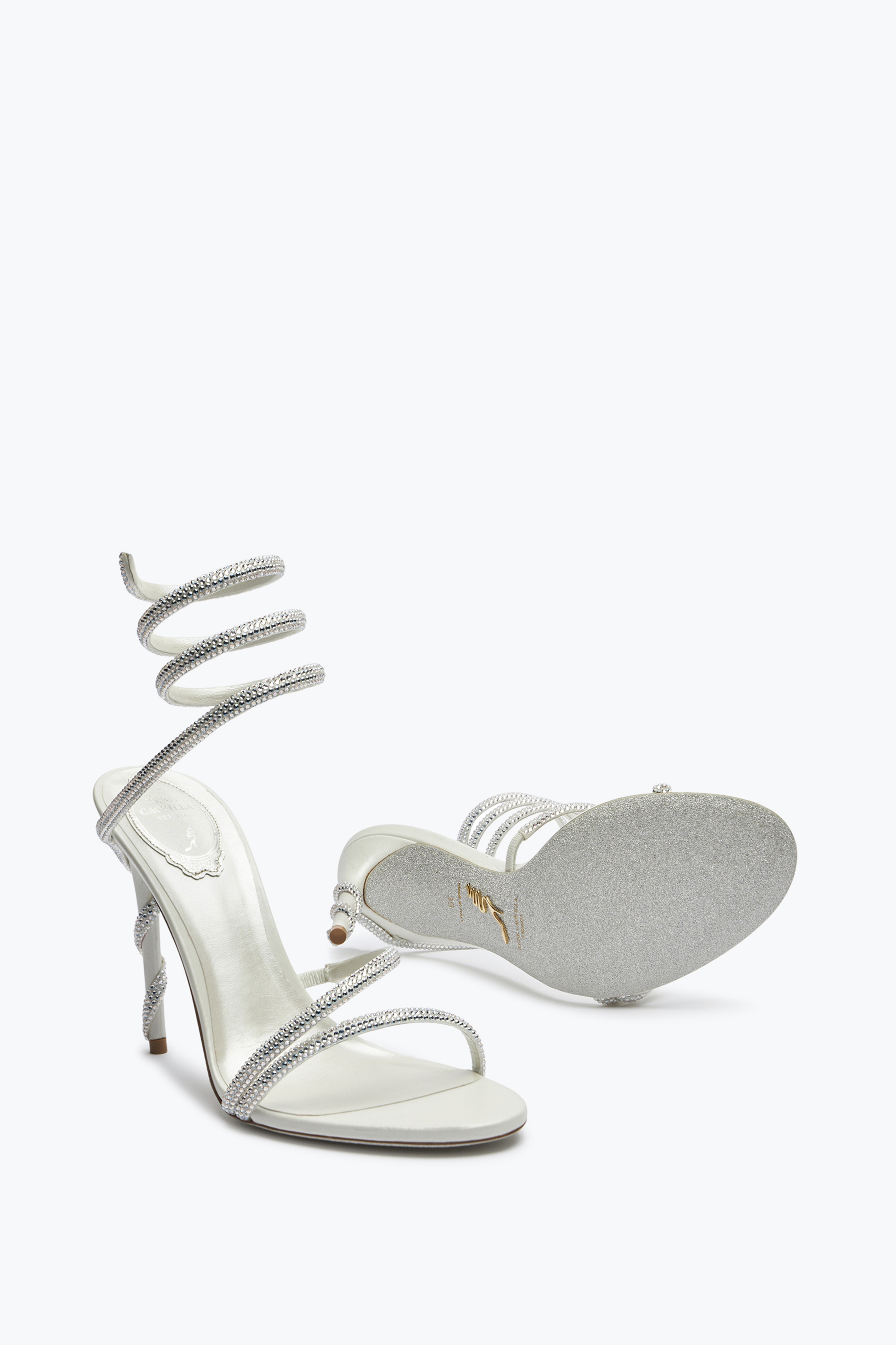 René Caovilla Stiletto High Heel Sandals