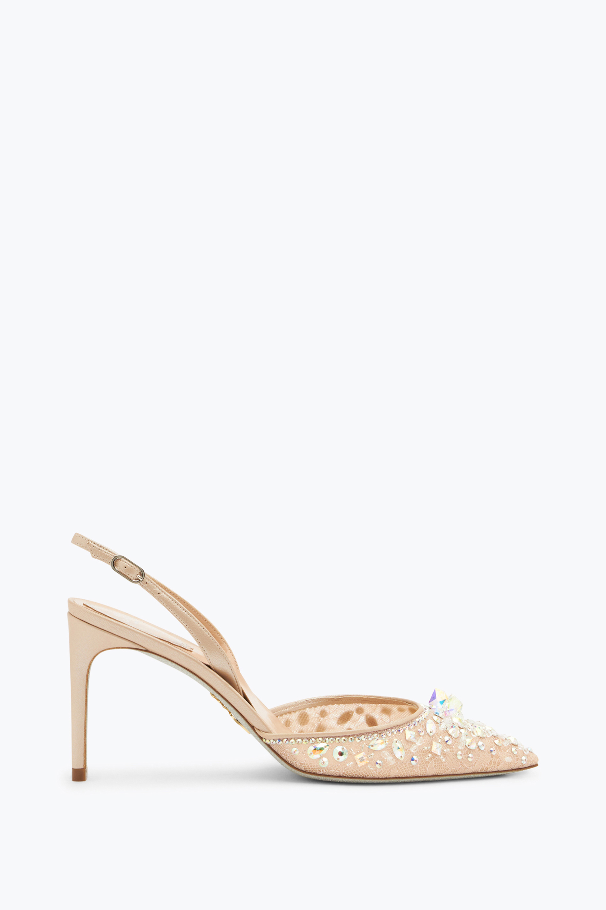 René Caovilla Cinderella Pink Slingback 80