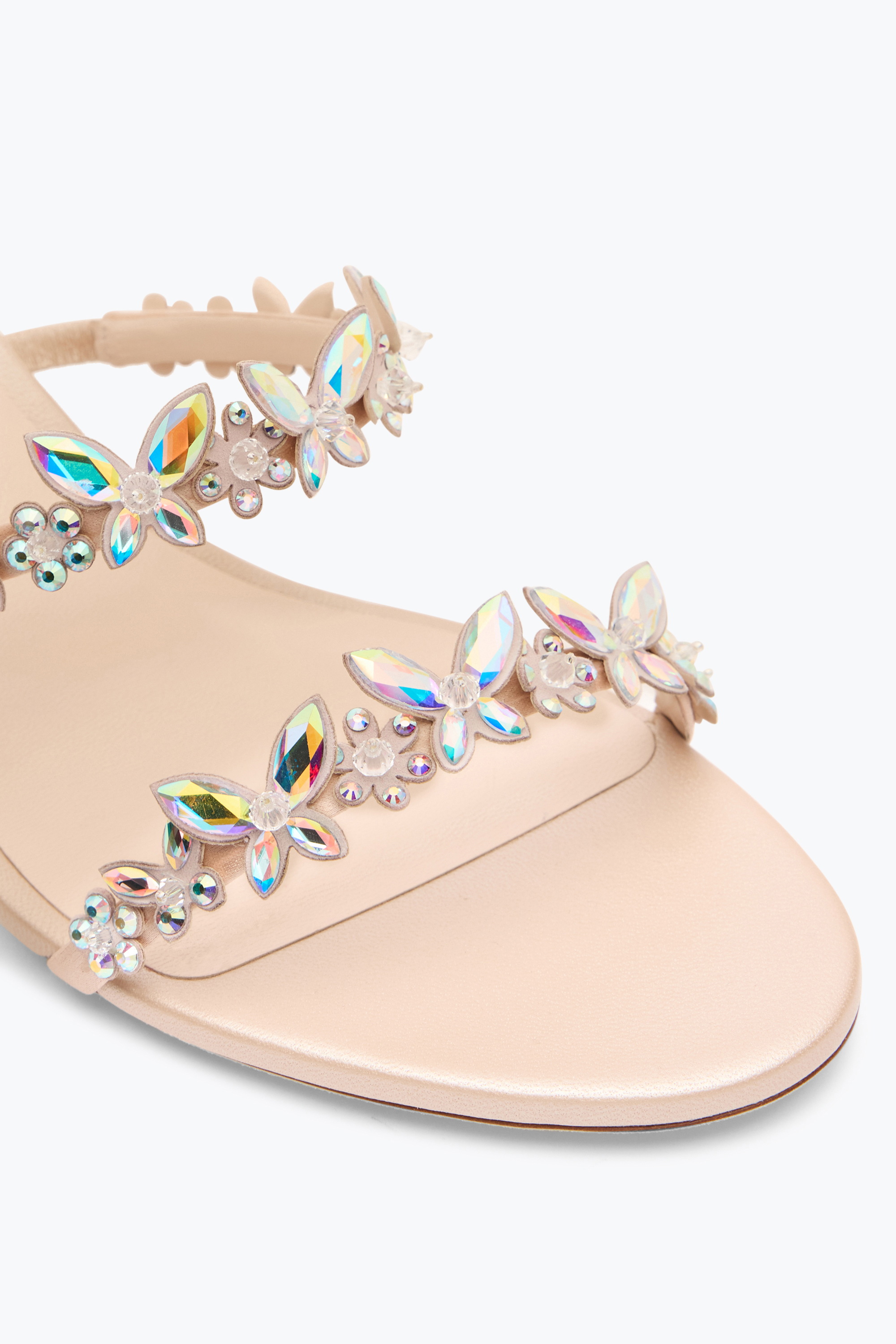 René Caovilla Florian Nude Slider Sandal 60