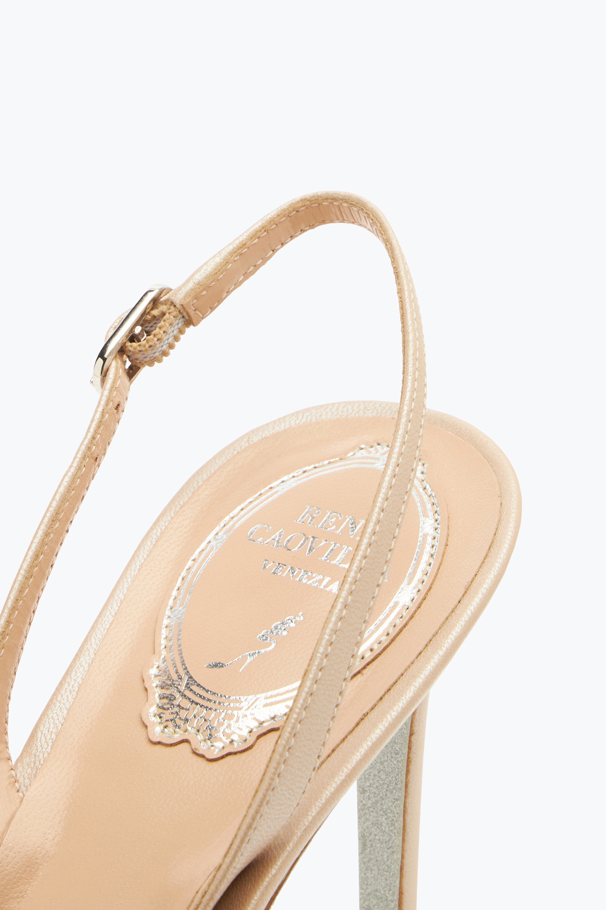 René Caovilla Cinderella Pink Slingback 80