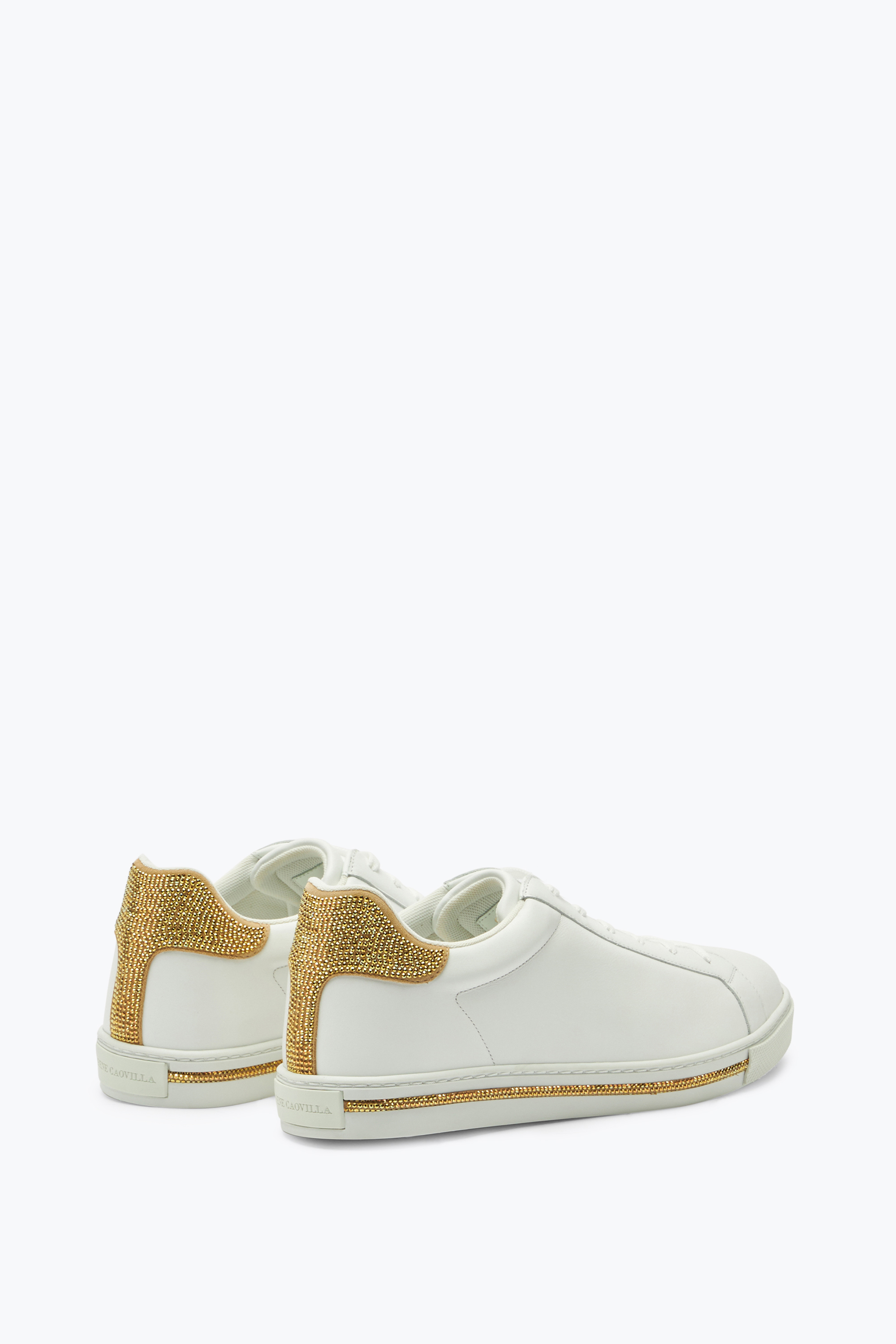 René Caovilla Xtra Crystal White-gold Sneaker 15
