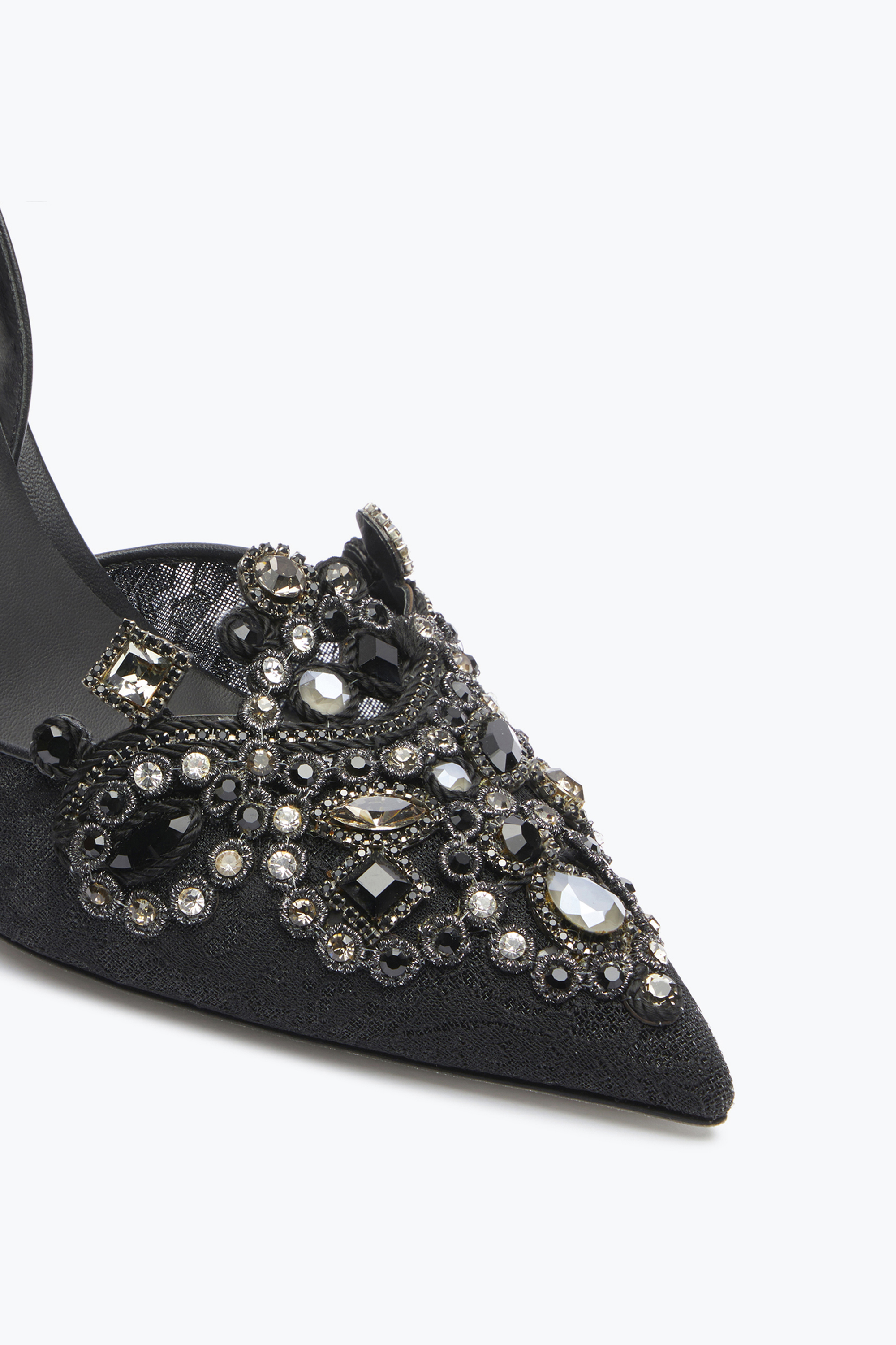 René Caovilla High-heeled Shoes With Diamond Tips