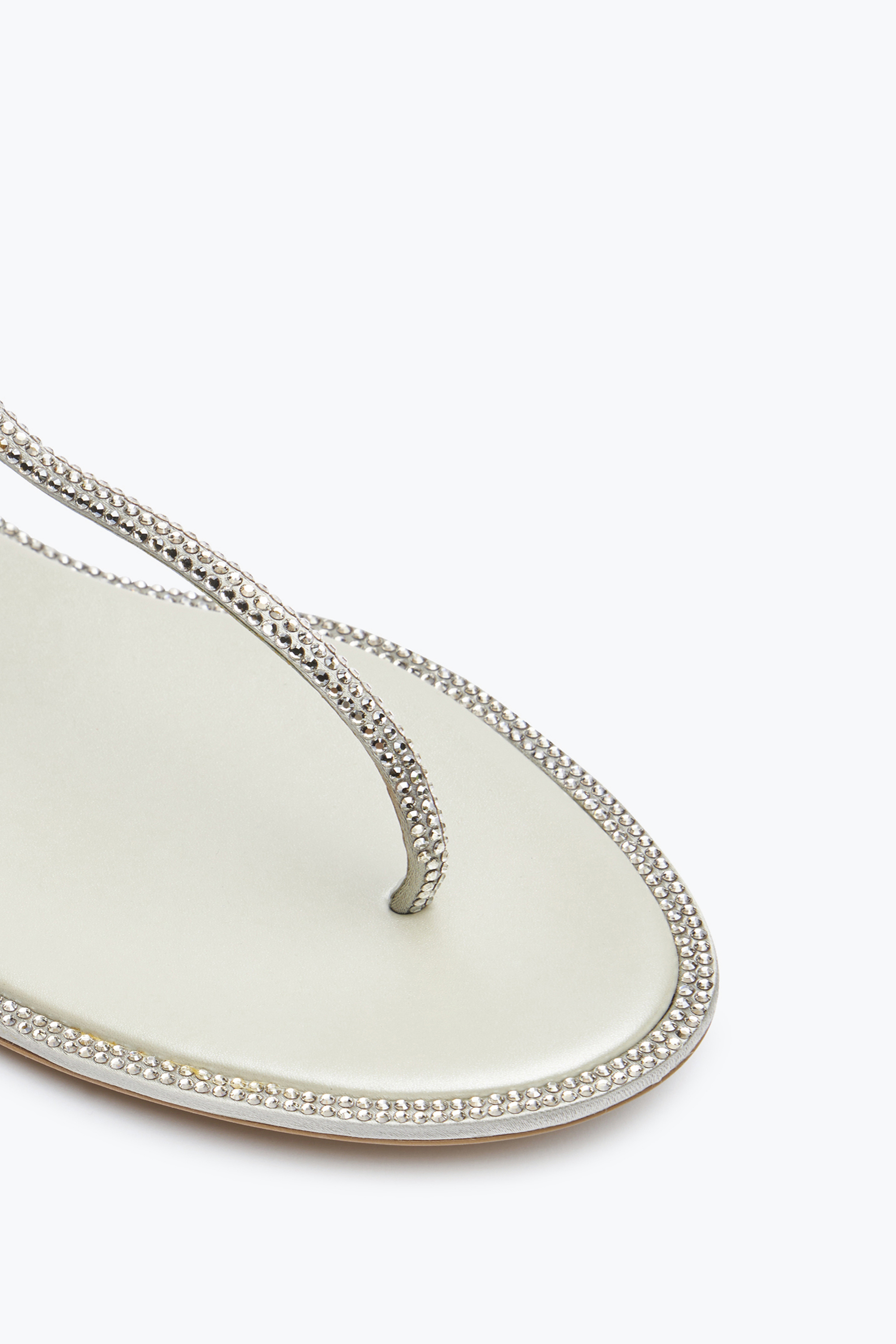 René Caovilla Flat Flip Flops Diana