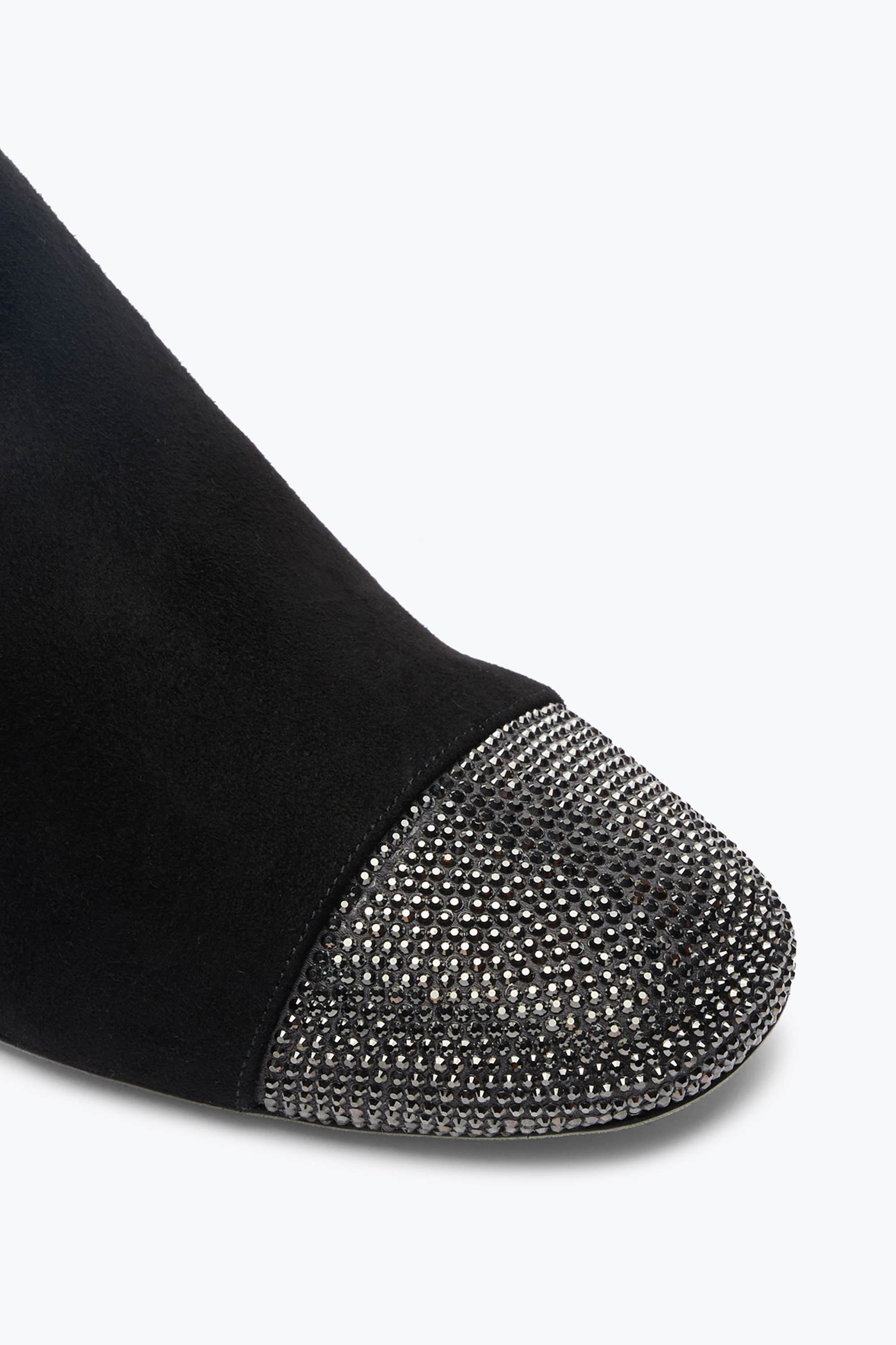 René Caovilla Bonnie Black Suede Bootie 40