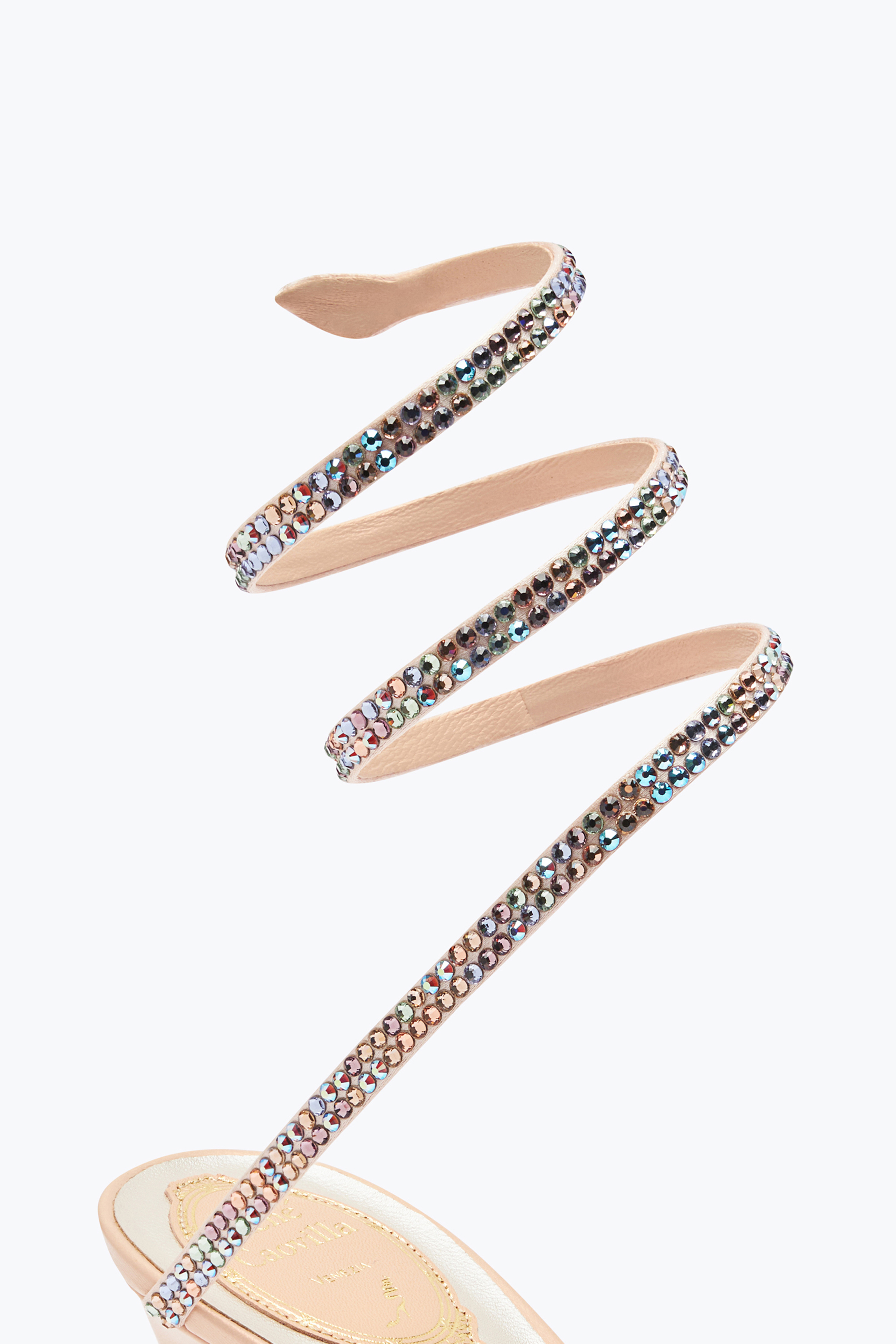 René Caovilla Cleo Pink And Multicolor Sandal 80