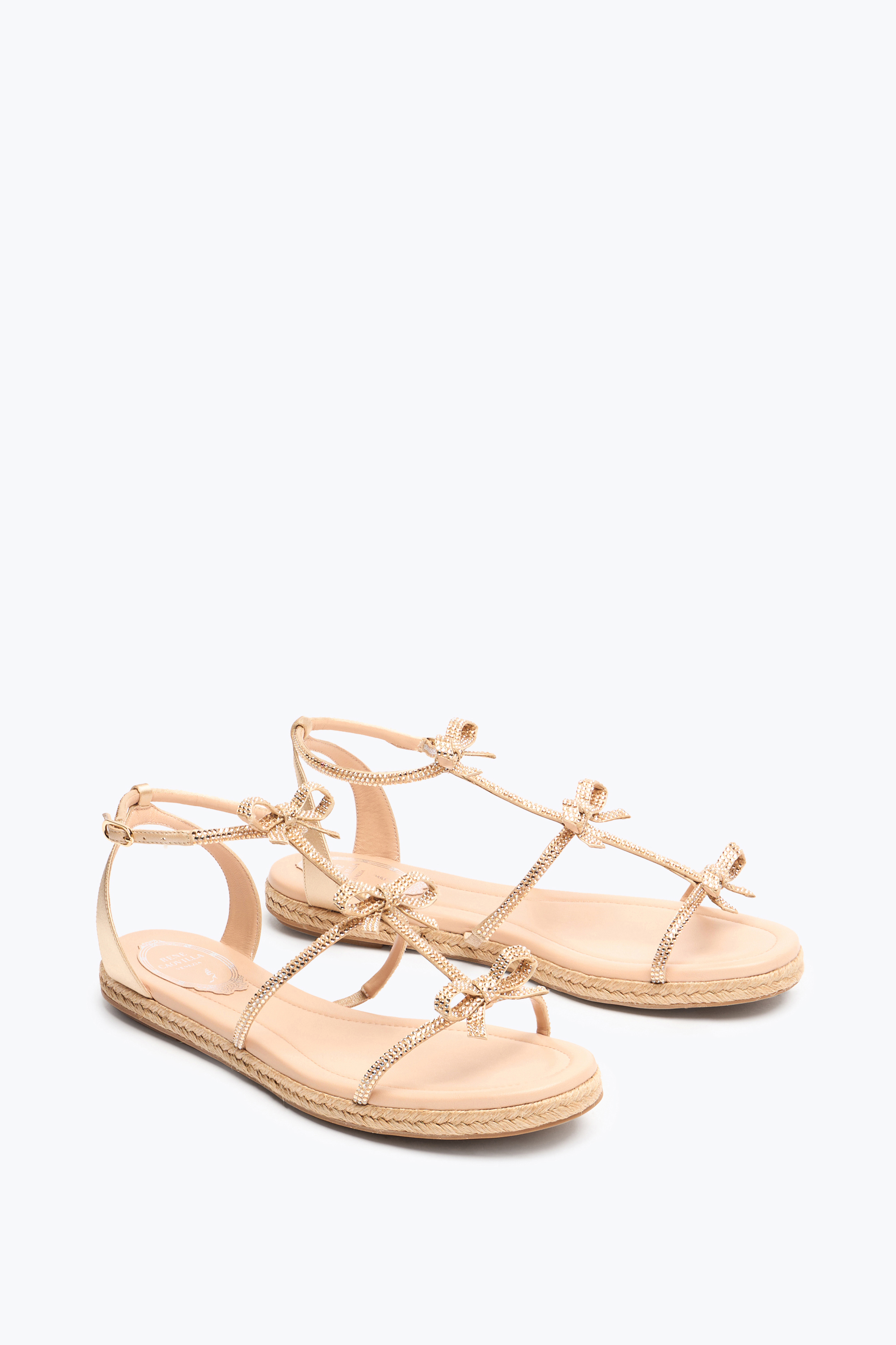René Caovilla Caterina Nude Flatform Sandal 10