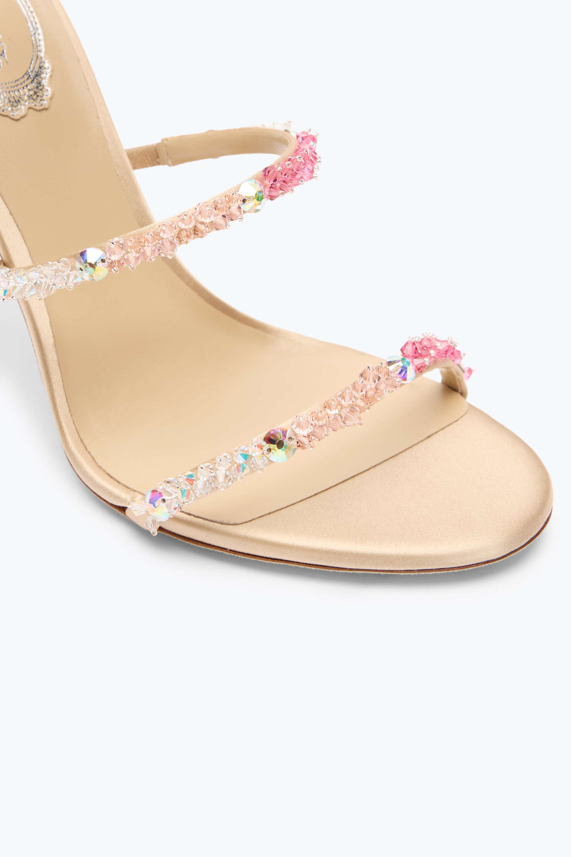 René Caovilla Cinderella Barbie Pink Sandal With Serpent 105