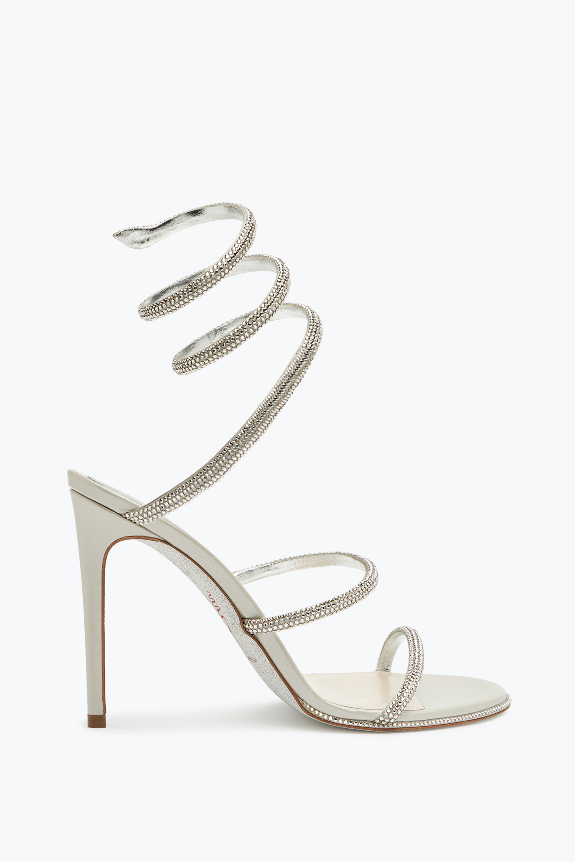 René Caovilla Cleo High-heeled Grey Sandals
