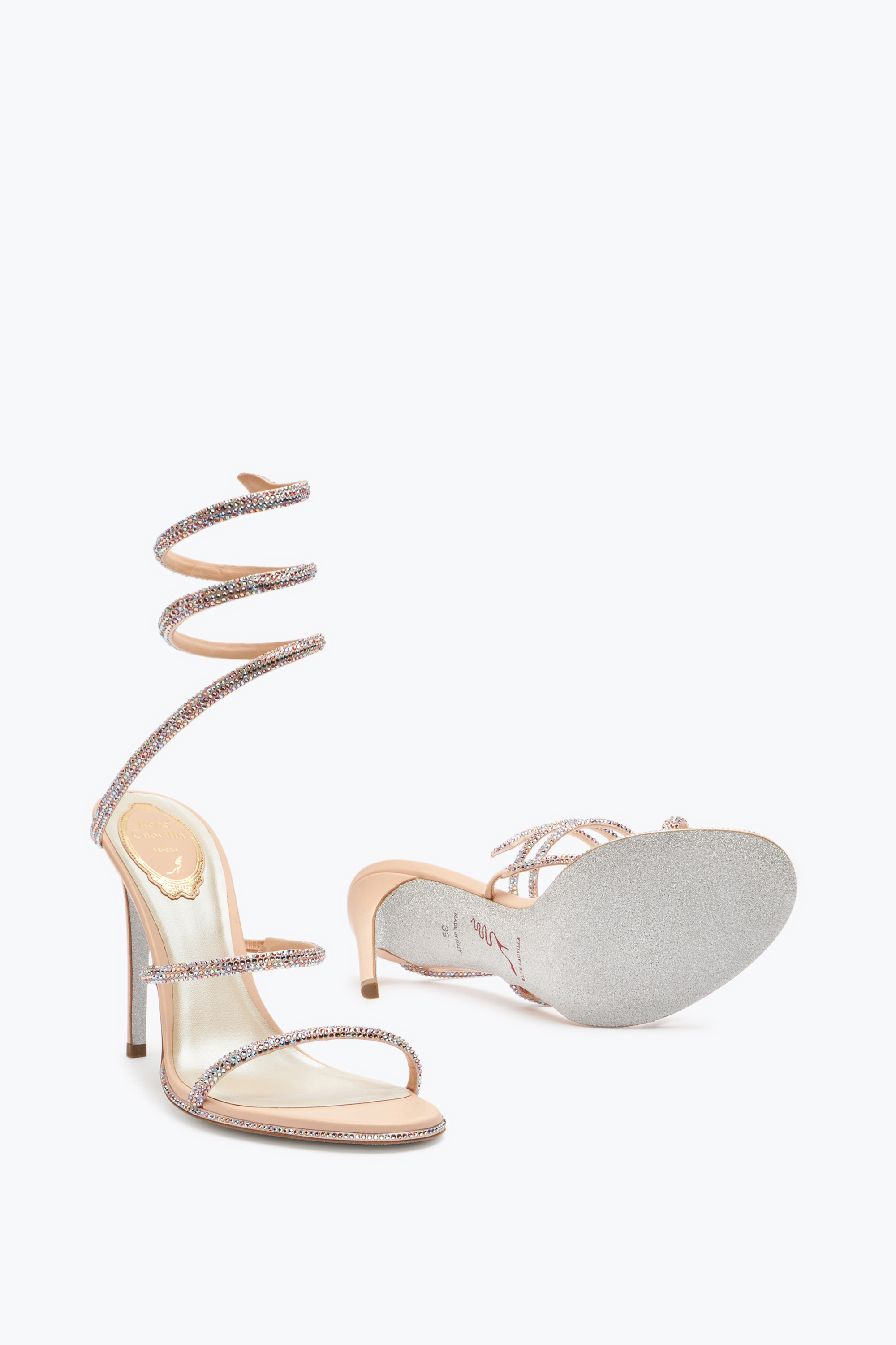 René Caovilla Elegant Pink Sandals Cleo