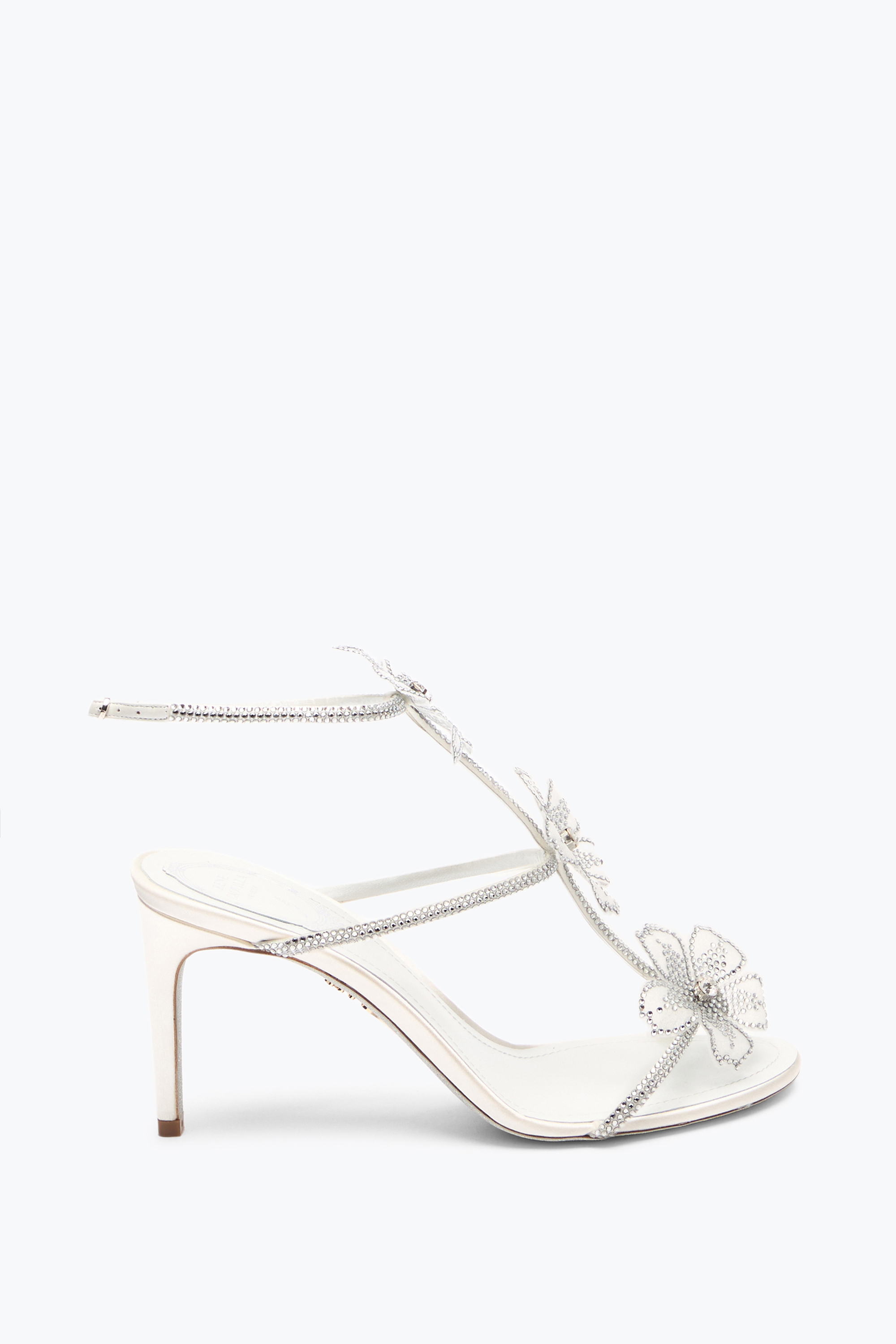 René Caovilla Peach Flower Ivory Sandal 80