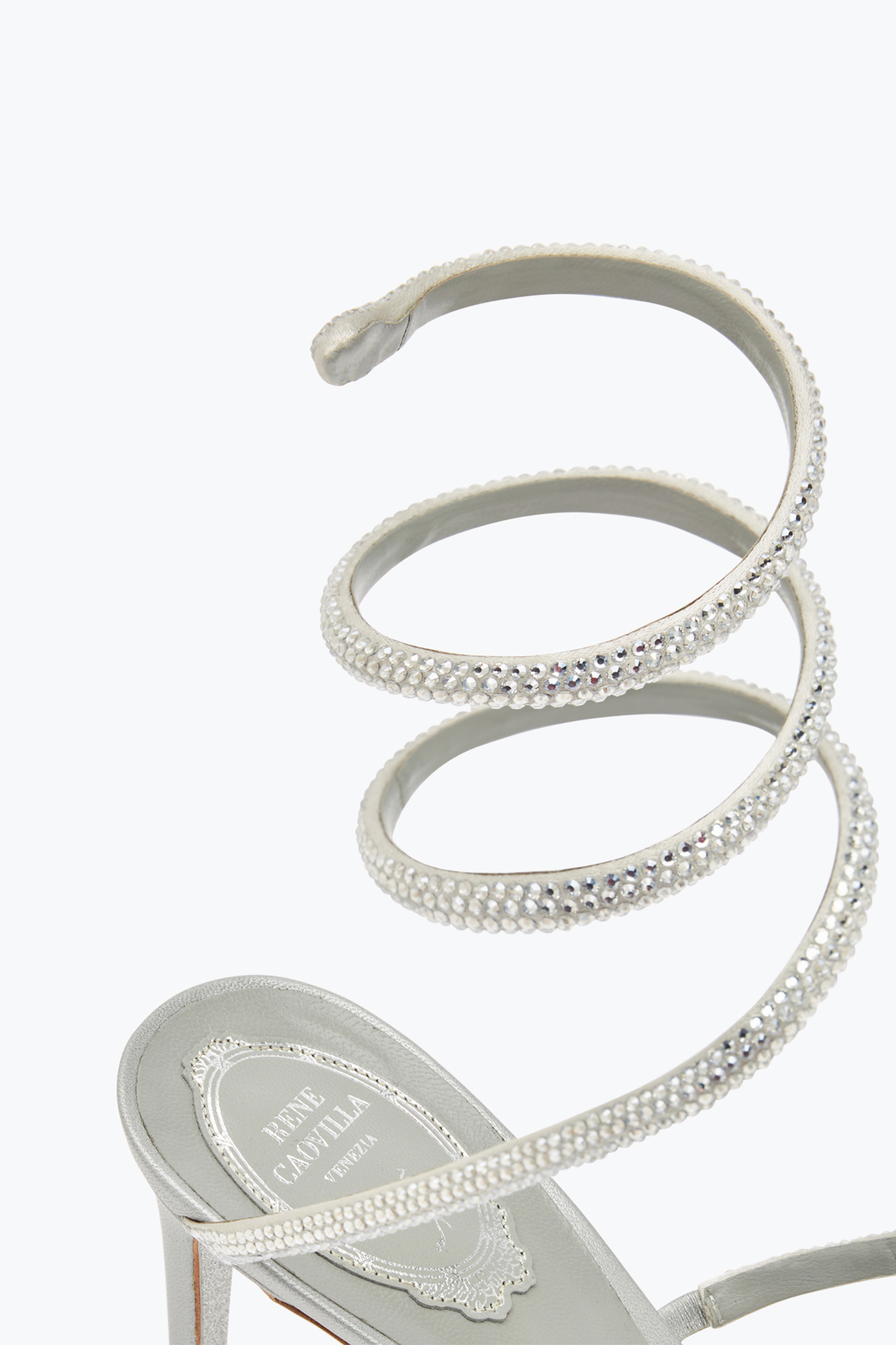 René Caovilla Cleo 80 Crystal-embellished Sandals
