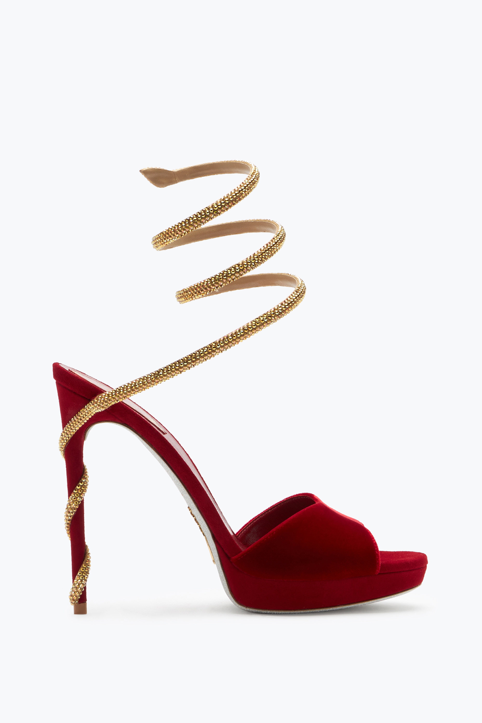 René Caovilla 90mm Snake-strap Sandals