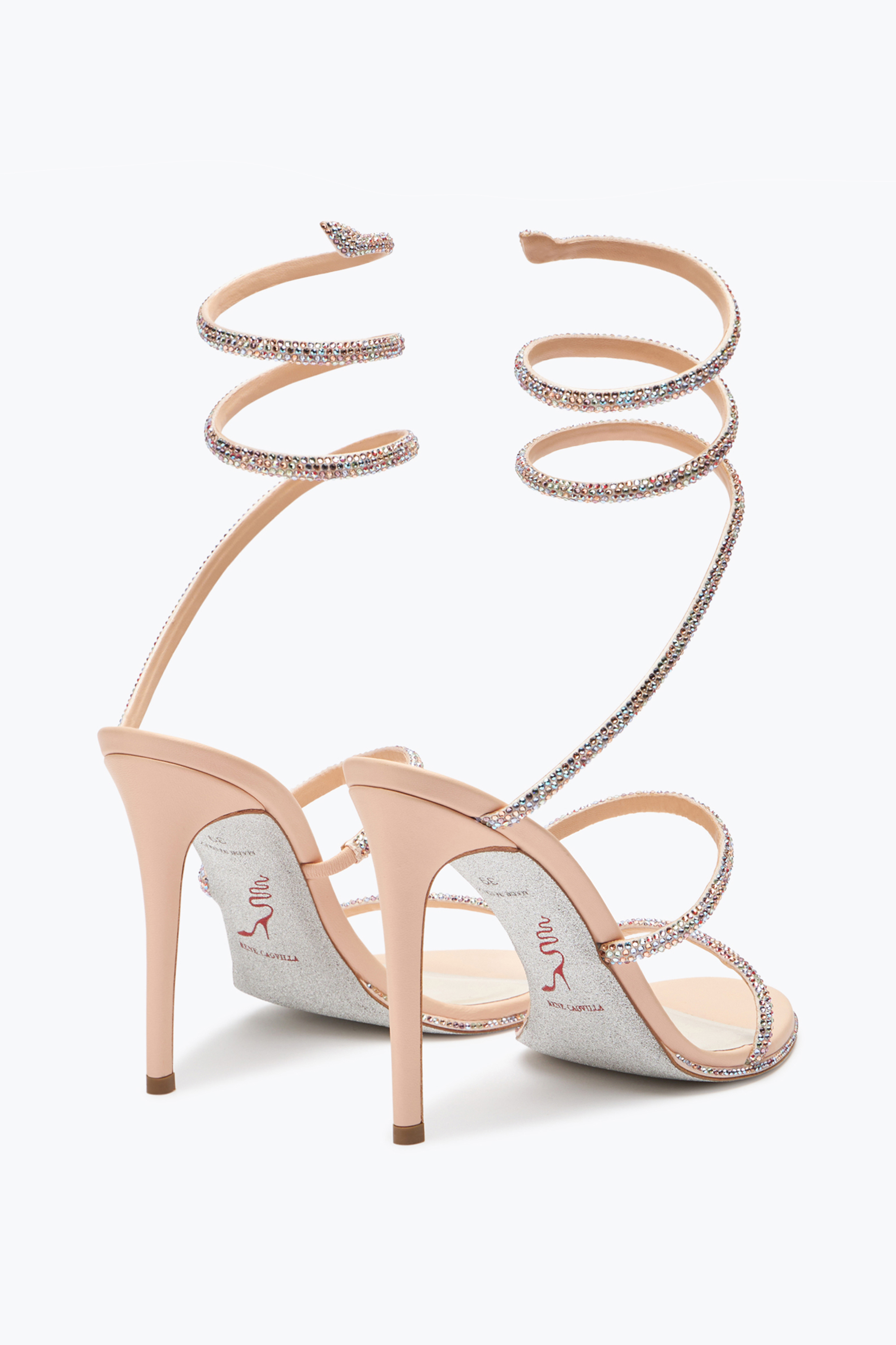 René Caovilla Elegant Pink Sandals Cleo