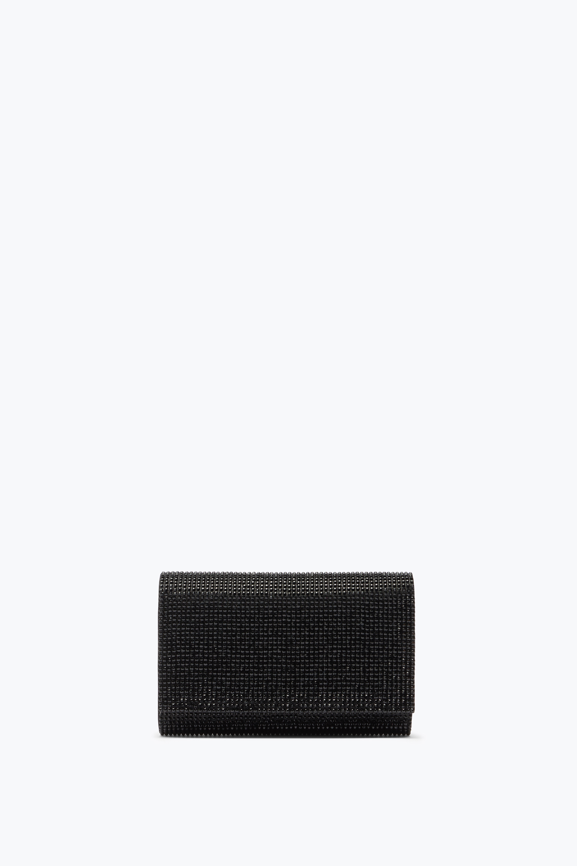 René Caovilla Aida Black Clutch With All-over Crystals
