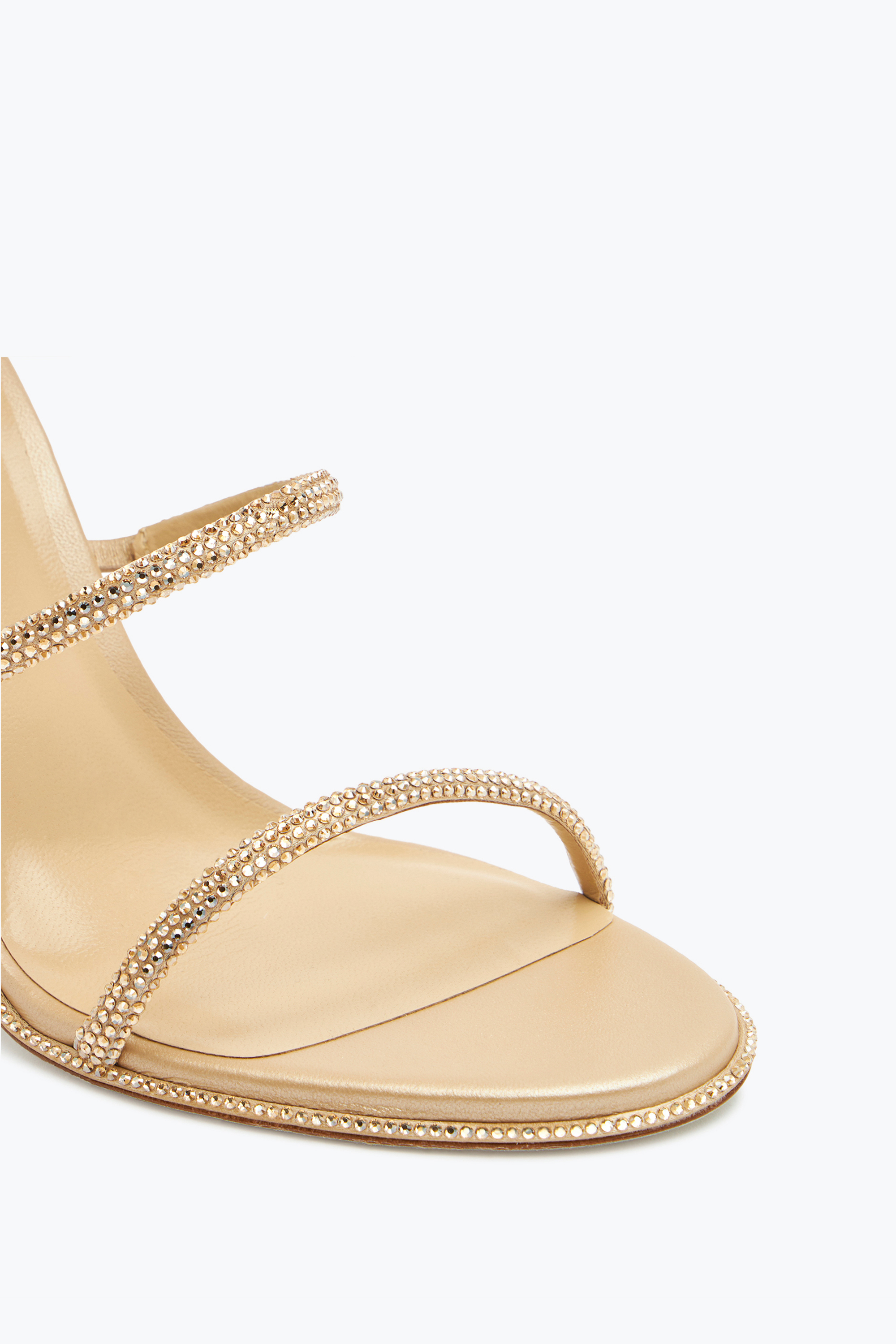 René Caovilla Cleo Gold Sandal 105