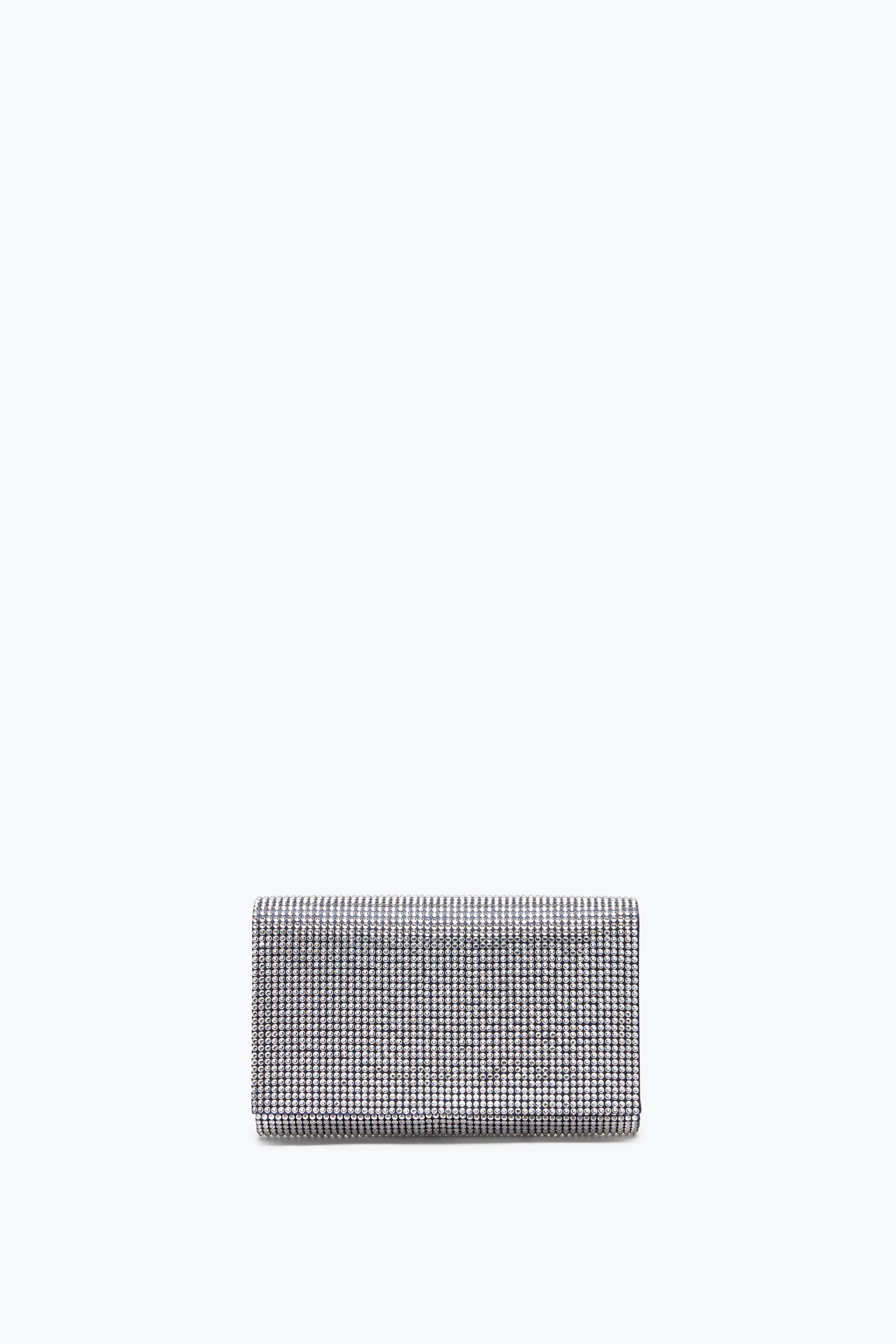René Caovilla Aida Blue Clutch With All-over Crystals