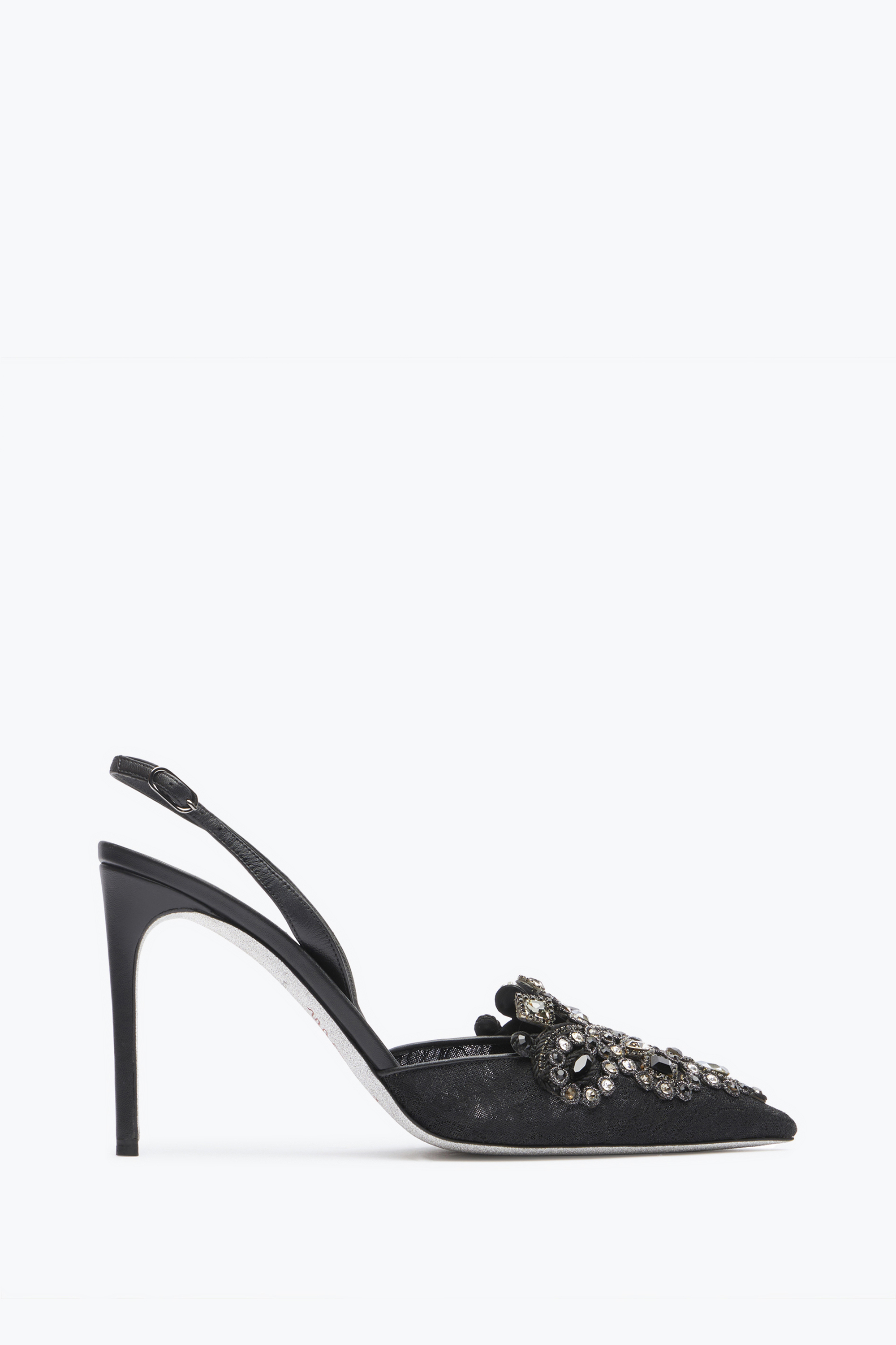 René Caovilla High-heeled Shoes With Diamond Tips