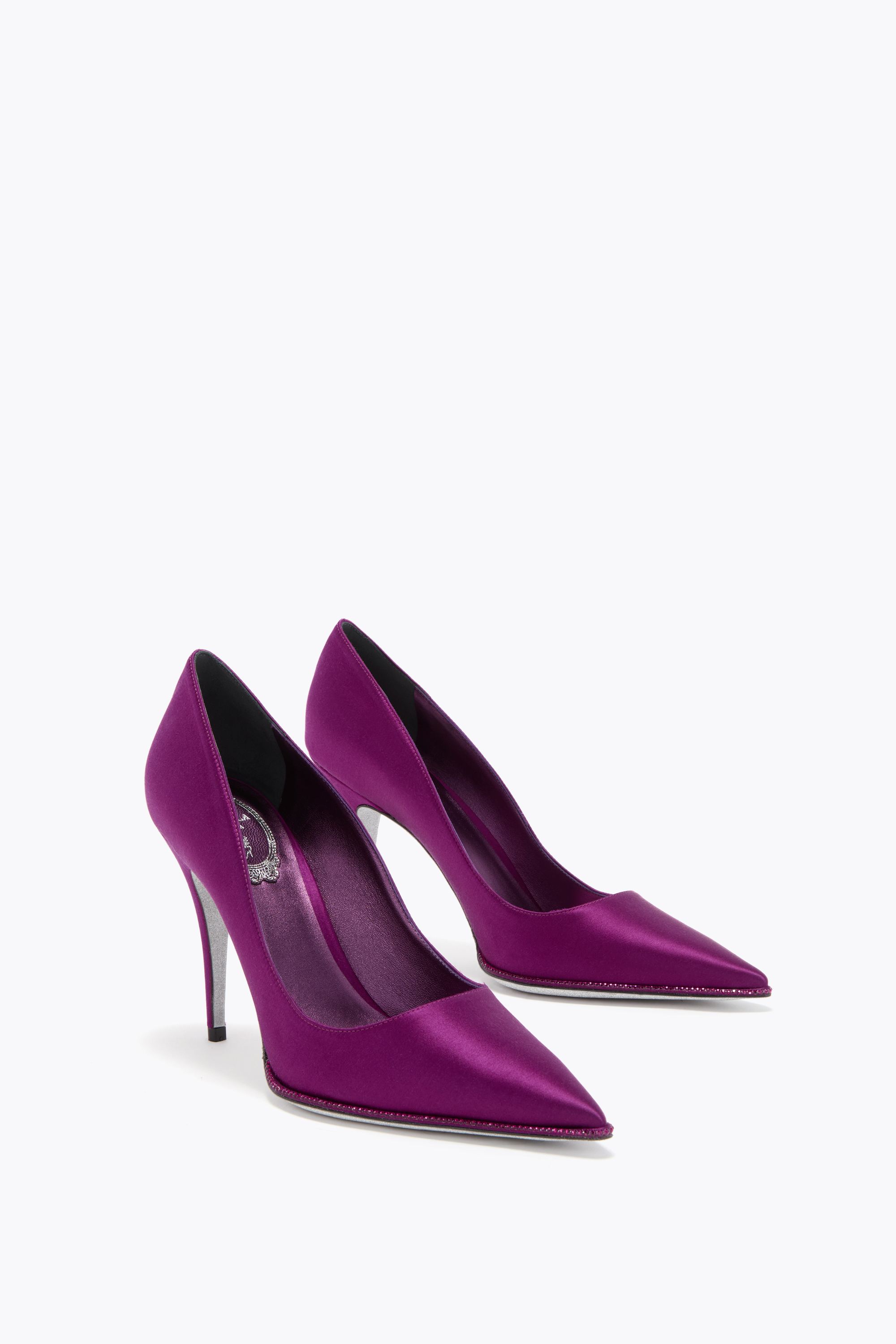 René Caovilla Taylor Mulberry Pump 100 In Purple