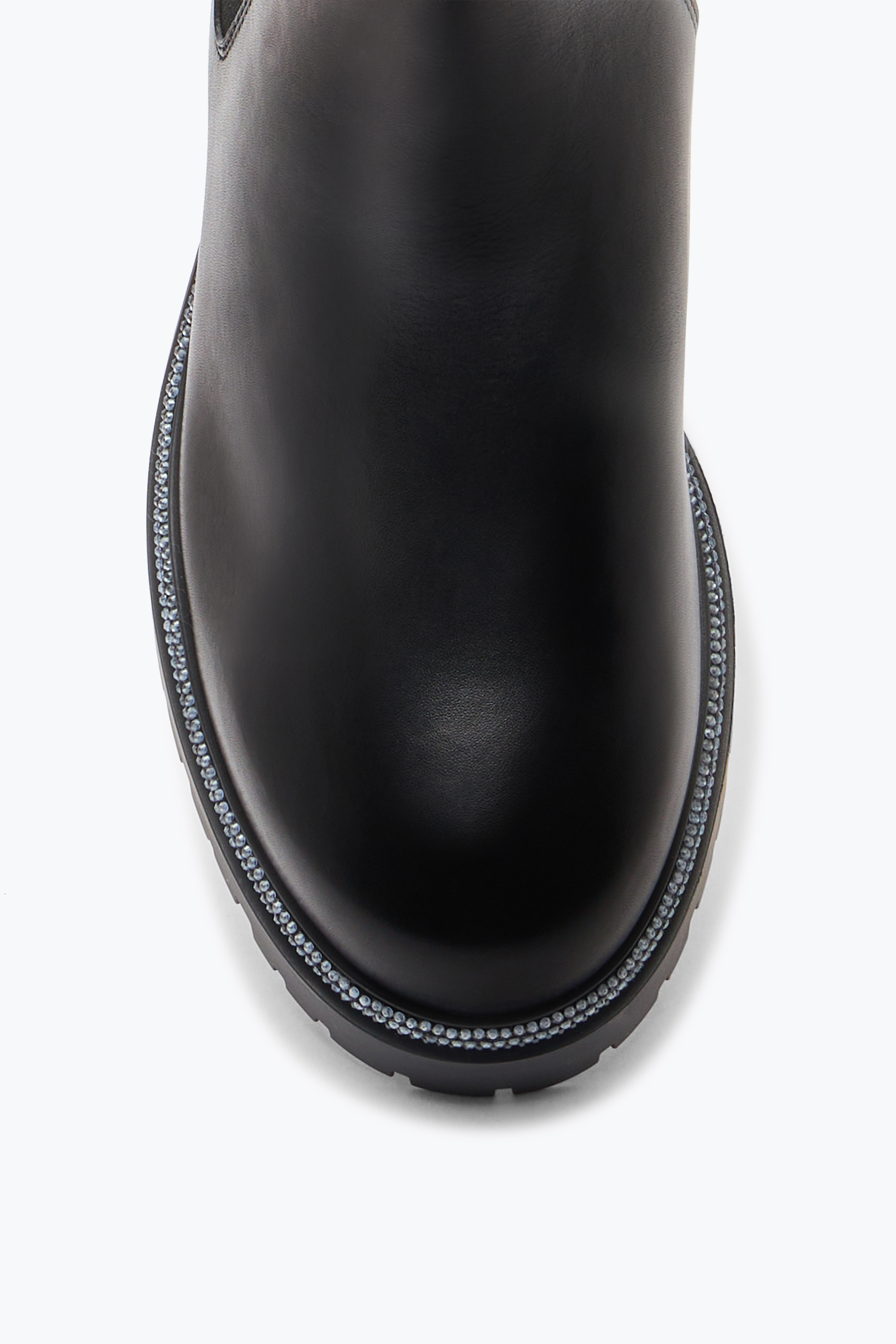 René Caovilla Cleo Black Biker Boot With Crystals 25 In Black