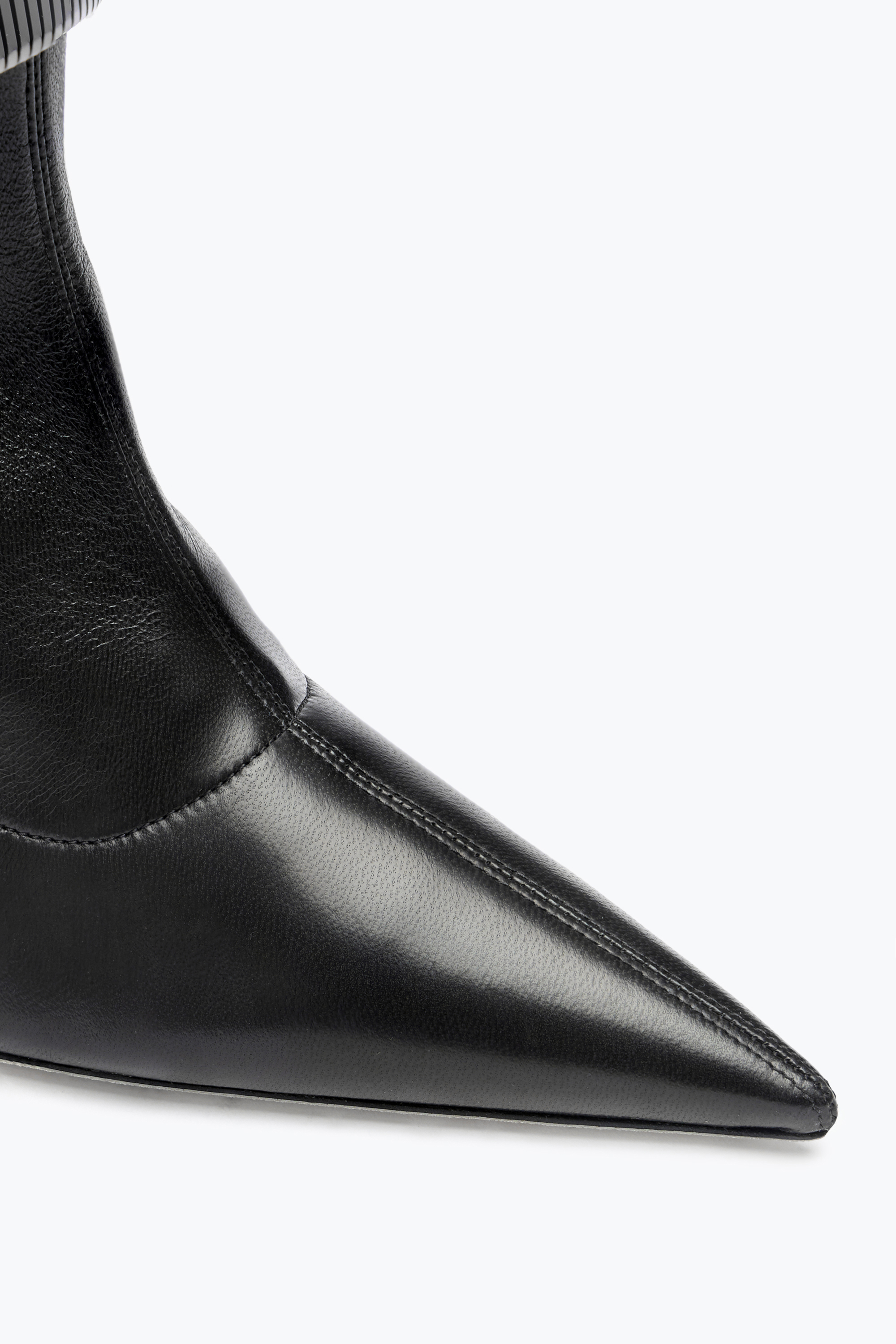 René Caovilla Juniper Black Cuissard Boot 105 In Animal Print