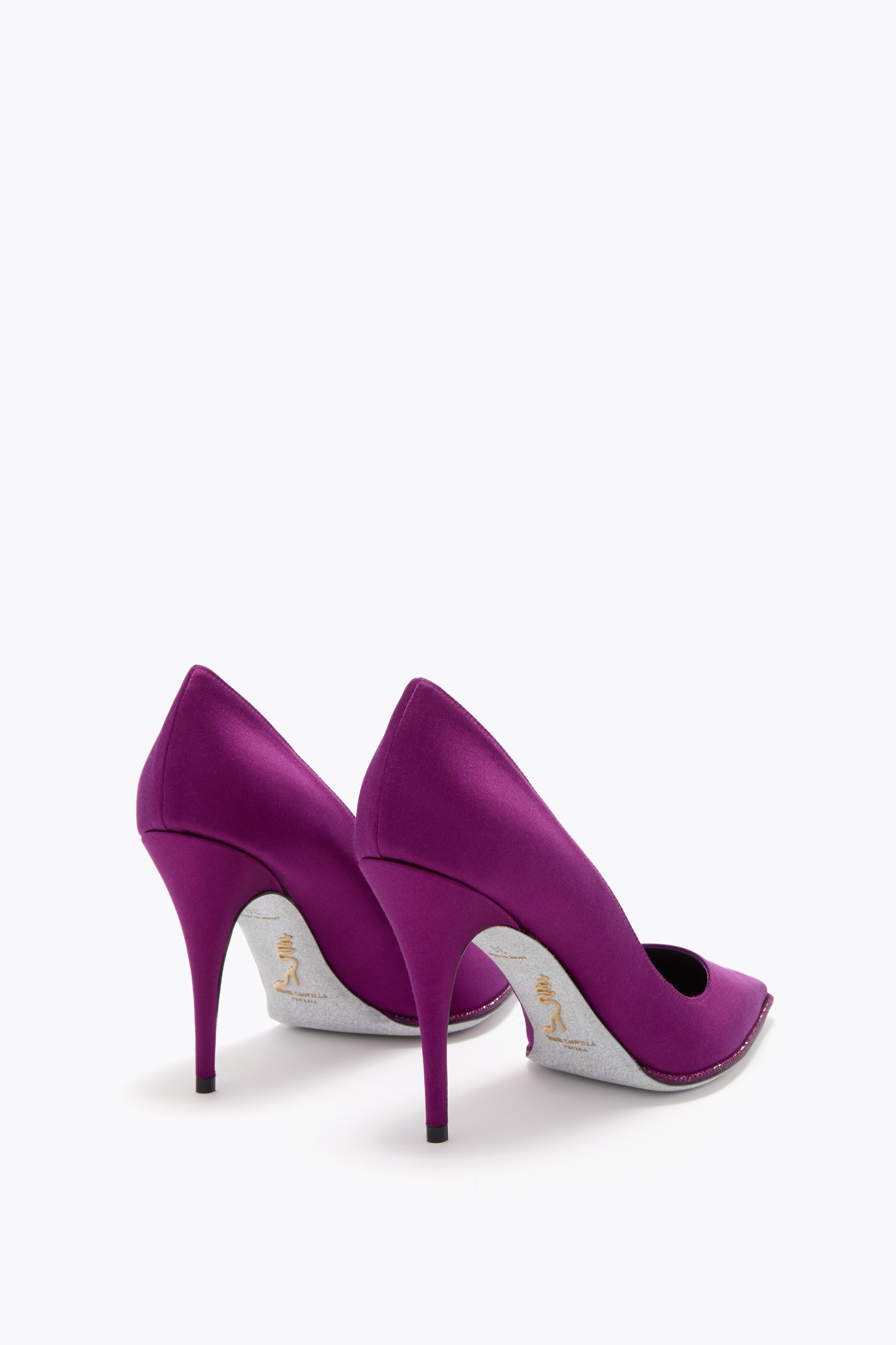 René Caovilla Taylor Mulberry Pump 100 In Purple