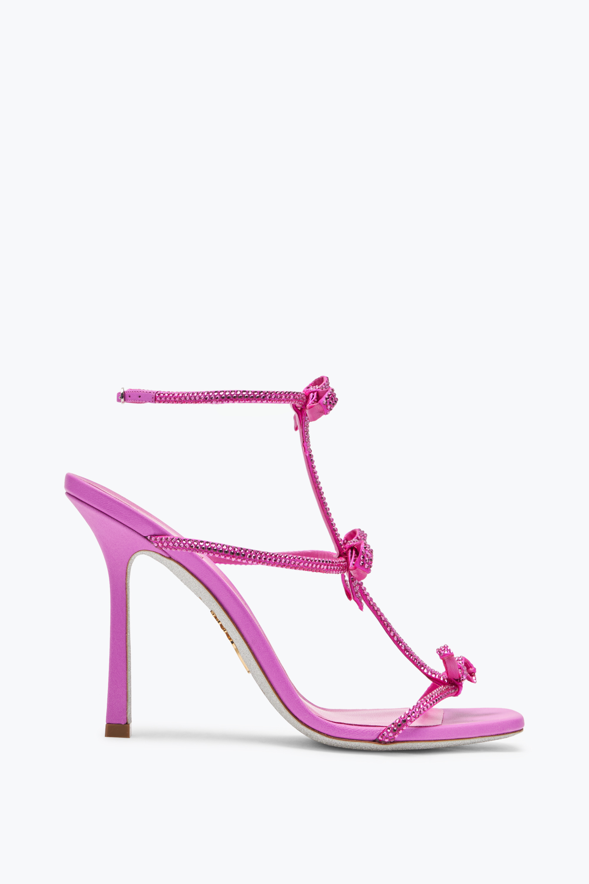 René Caovilla Caterina Crystal Fuchsia Sandal 105