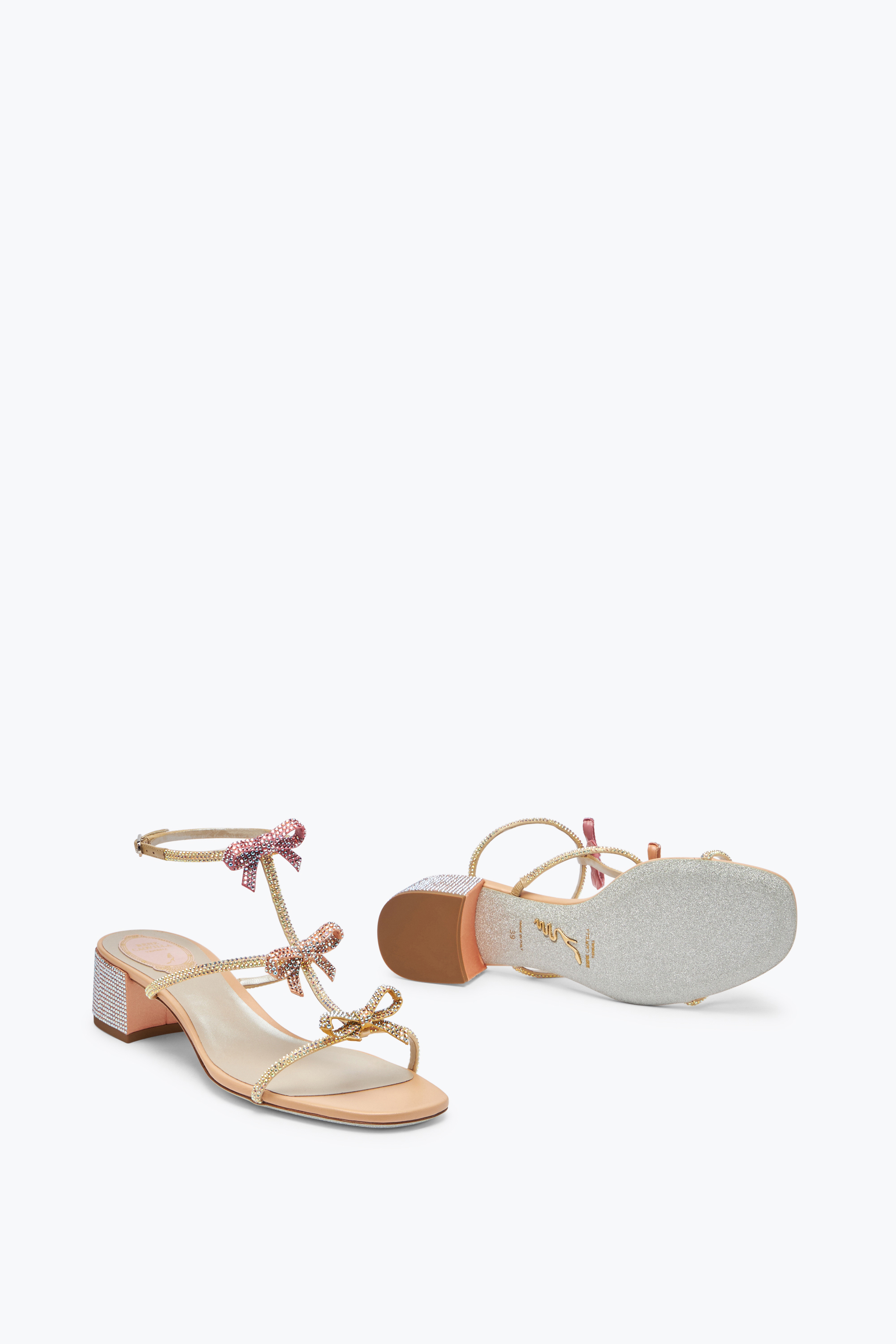 René Caovilla Caterina Peach Sandal 35