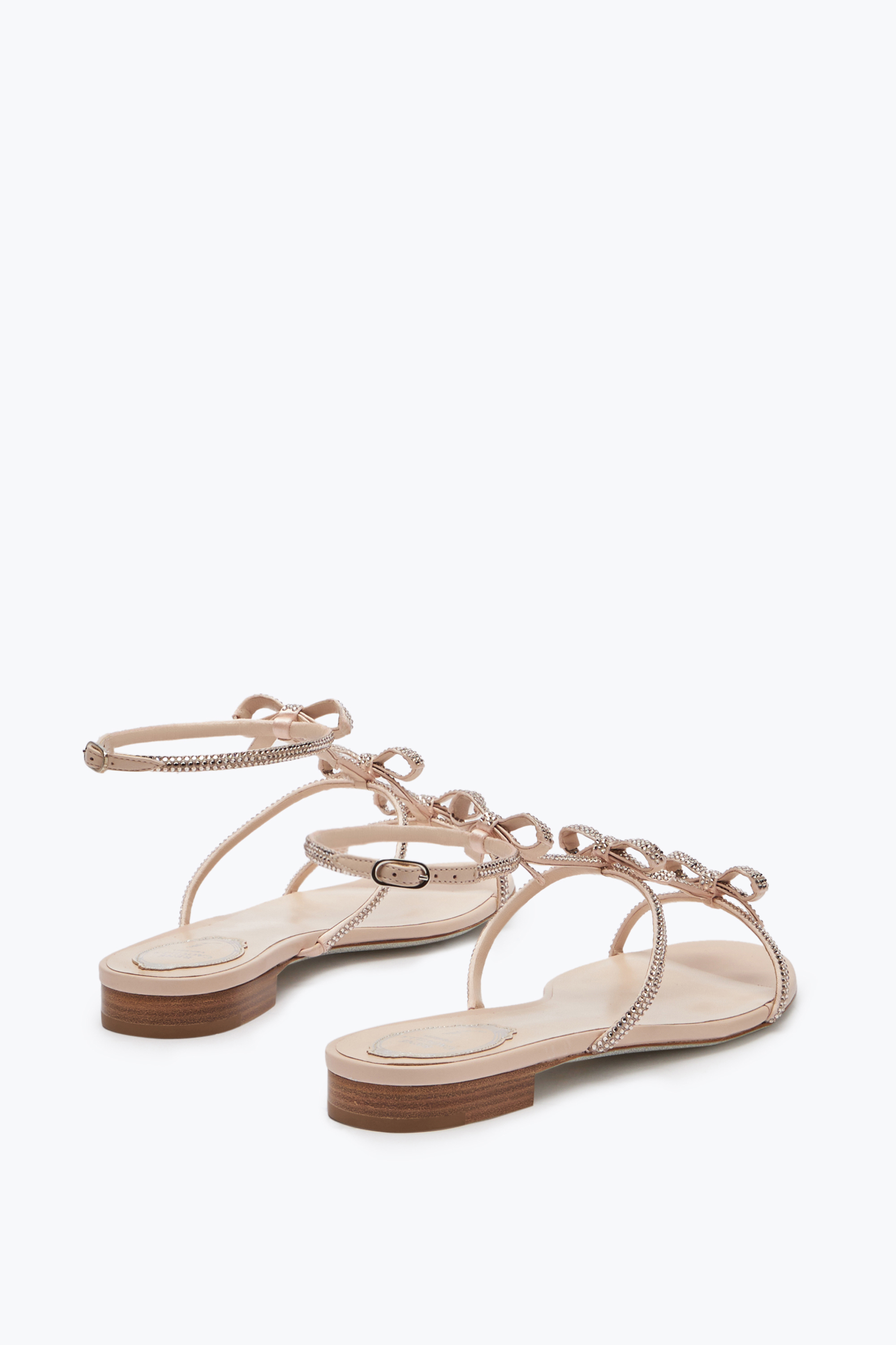 René Caovilla Caterina Nude Flat Sandal 10