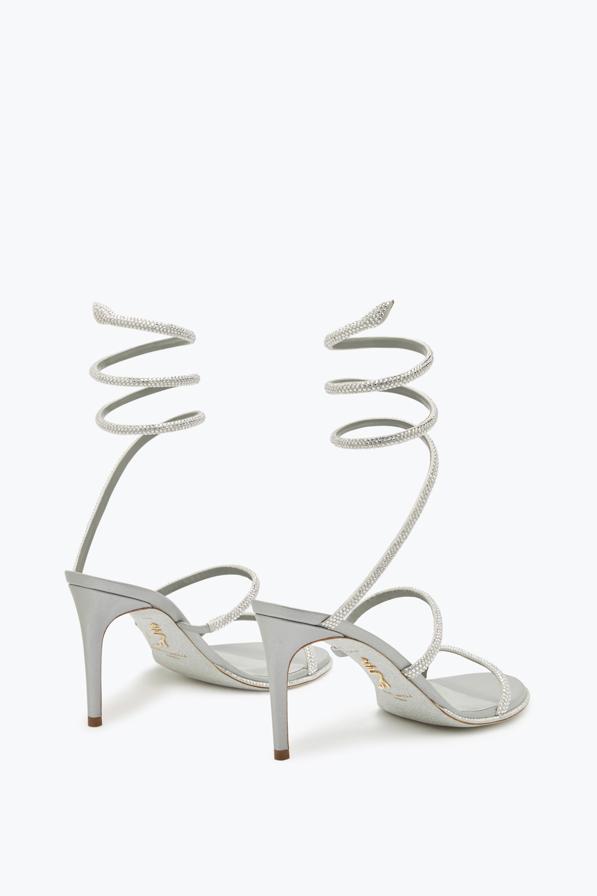 René Caovilla Cleo 80 Crystal-embellished Sandals