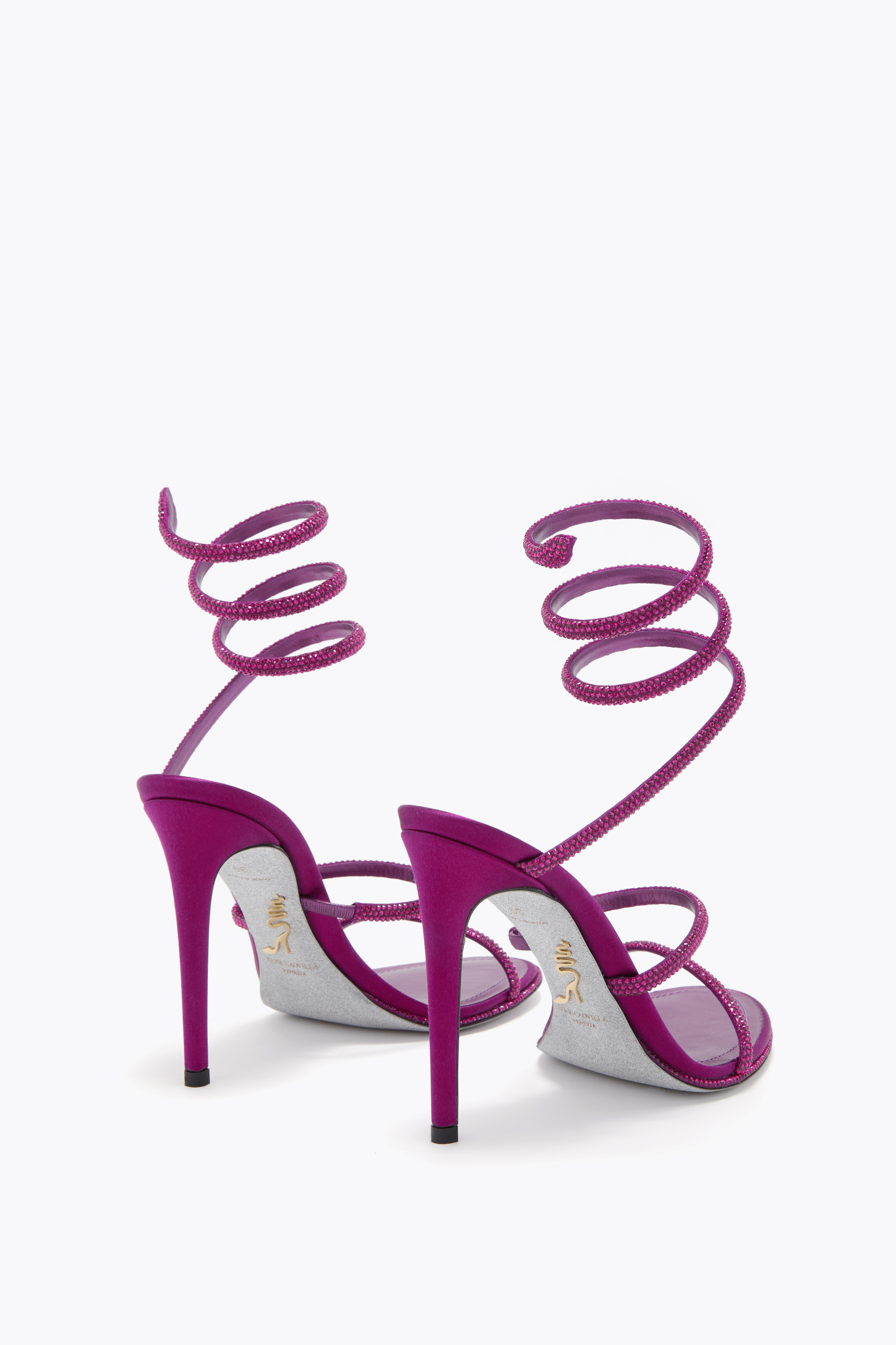 René Caovilla Cleo Porpora Sandal 105 In Red