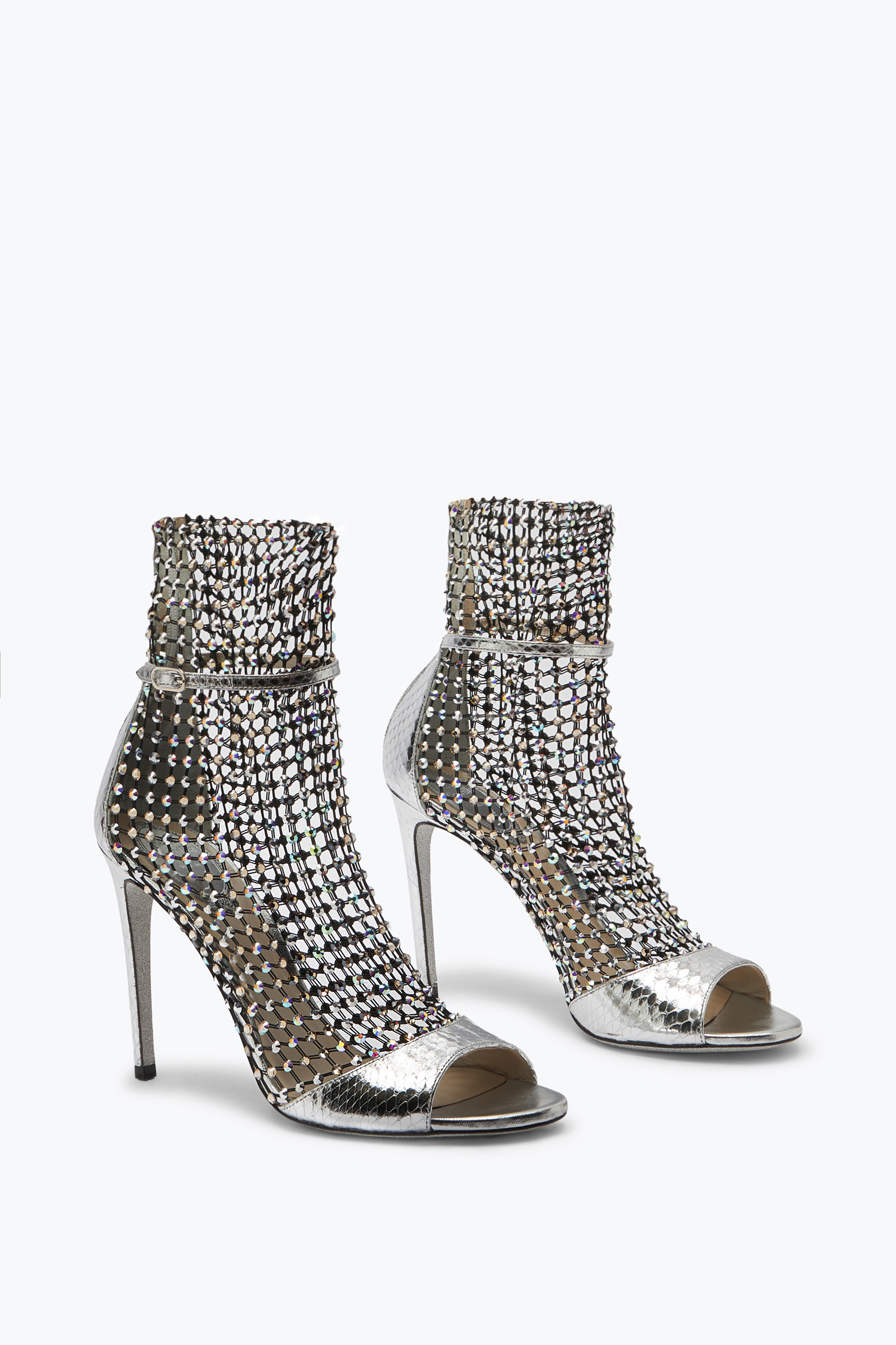 René Caovilla Bead-embellished Ankle-length Boots